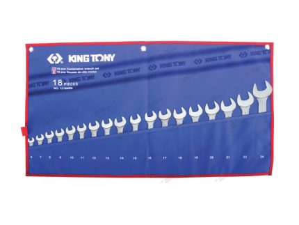 Набор комбинированных ключей, 18 предметов   king tony 1218mrn