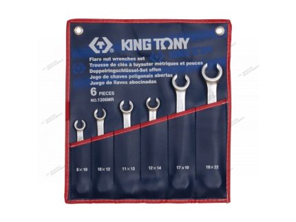 Набор разрезных ключей, 6 предметов  king tony 1306mr