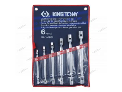 Набор торцевых ключей с шарниром, 6 предметов  king tony 1a06mr