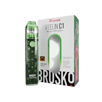 POD-система BRUSKO FEELIN C1,  ЗЕЛЕНЫЙ ( Matcha clear)