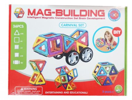 Магнитный конструктор MAG BUILDING, 36 деталей
