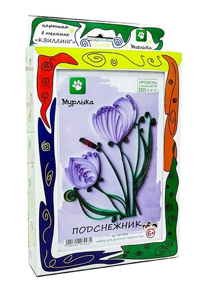 Набор для творчества QUILLING PICTURE Подснежник