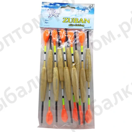 Рыболовные поплавки "ZUBAN" упаковка 10 штук, вес 3.0гр (Арт-LN-09)