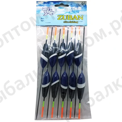 Рыболовные поплавки "ZUBAN" упаковка 10 штук, вес 2.0гр (Арт-LN-10)