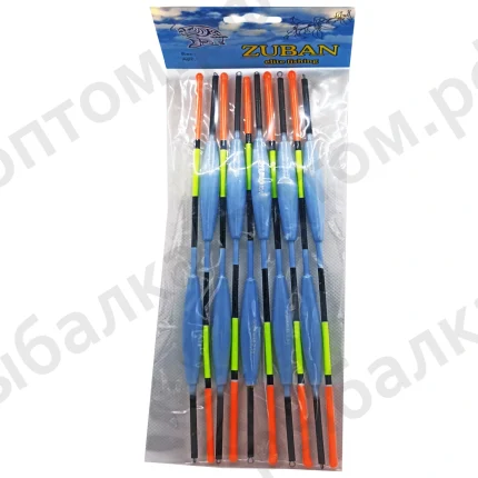 Рыболовные поплавки "ZUBAN" упаковка 10 штук, вес 2.5гр (Арт-LN-24)
