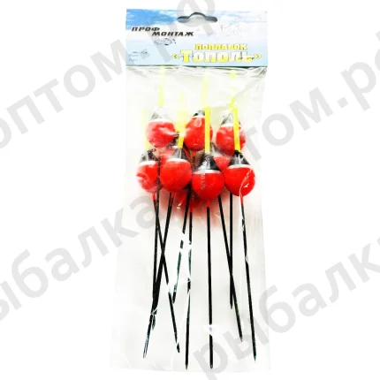 Поплавки "Тополь" упаковка 10 штук, вес 4.0 грама (Арт-ZORI)