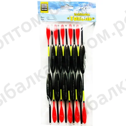Поплавки "Тополь" упаковка 10 штук, вес 2.0 грама (Арт-ZORI)