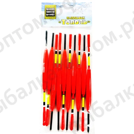 Поплавки "Тополь" упаковка 10 штук, вес 3.0 грама (Арт-ZORI)