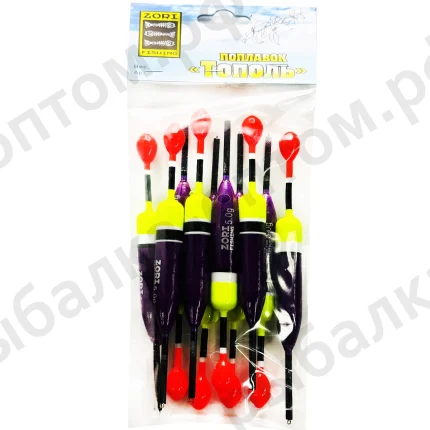 Поплавки "Тополь" упаковка 10 штук, вес 5.0 грама (Арт-ZORI)