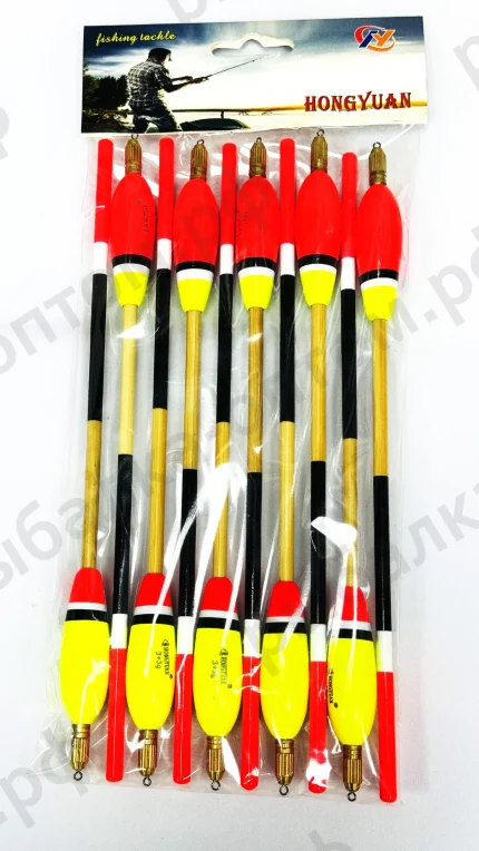 Поплавки "HONGYUAN" 3+3g, упаковка 10 штук. (Арт-1070)