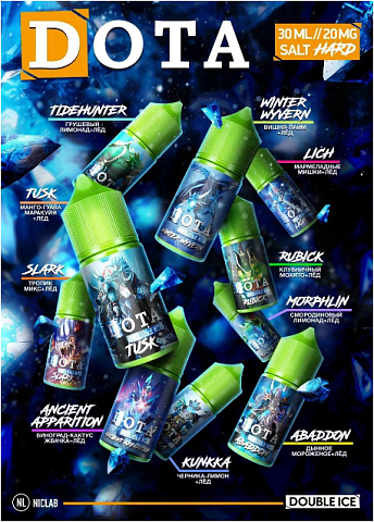 DOTA {DOUBLE ICE} жидкость 30мл 5% TIDEHUNTER