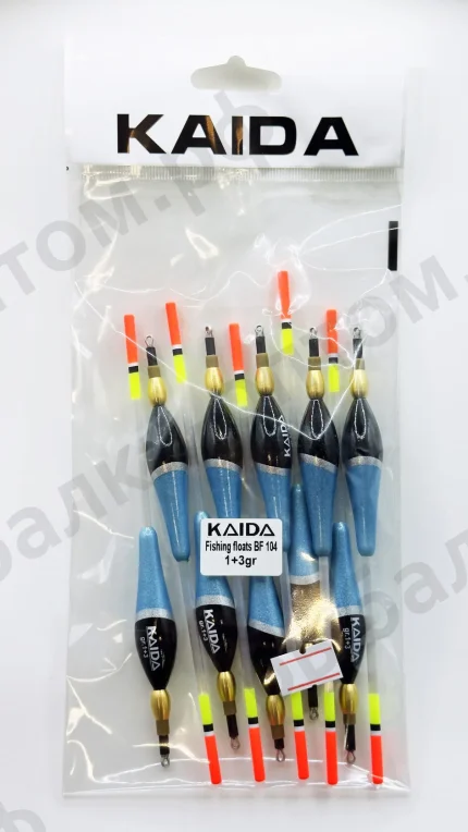 Поплавки KAIDA Fishing Floats BF104 - 1+3gr 10шт/уп.
