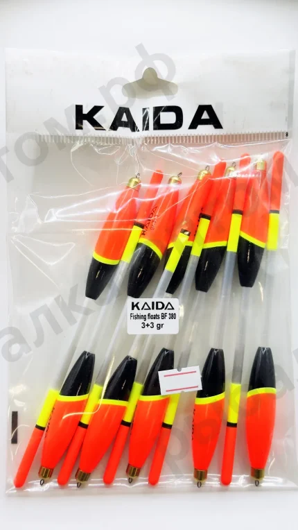 Поплавки KAIDA Fishing Floats BF380 - 3+3gr 10шт/уп.