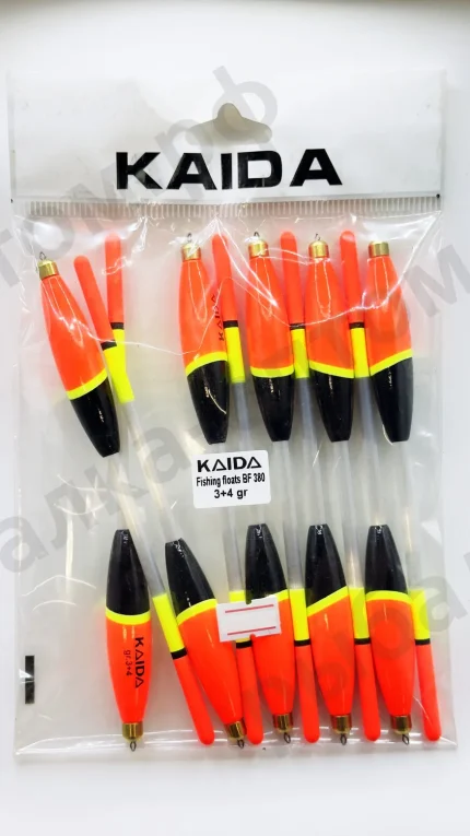 Поплавки KAIDA Fishing Floats BF380 - 3+4gr 10шт/уп.