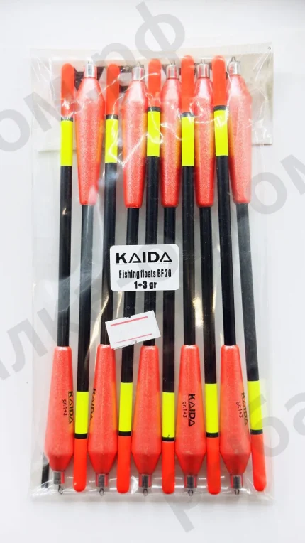 Поплавки KAIDA Fishing Floats BF20 - 1+3gr 10шт/уп.