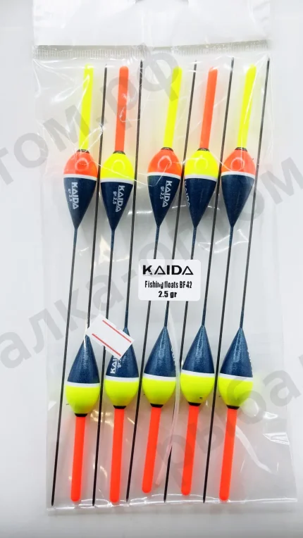Поплавки KAIDA Fishing Floats BF42 - 2.5gr 10шт/уп.