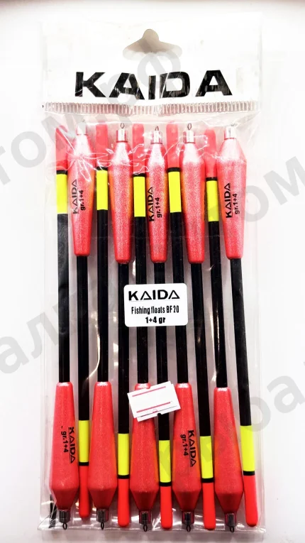 Поплавки KAIDA Fishing Floats BF20 - 1+4gr 10шт/уп.