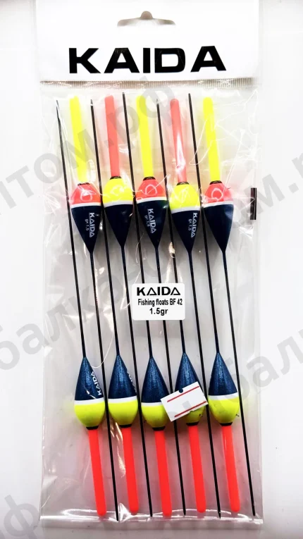 Поплавки KAIDA Fishing Floats BF42 - 1.5gr 10шт/уп.