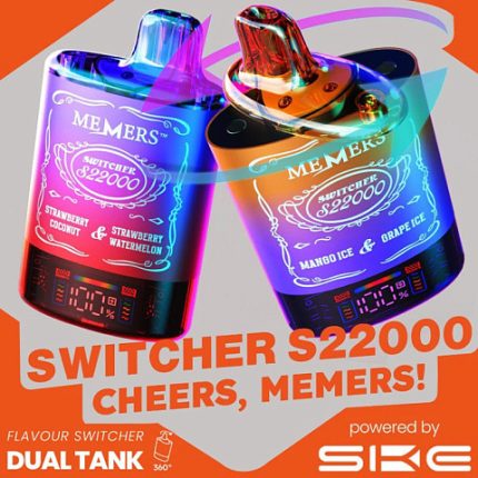 MEMERS Switcher S 22000 затяжек MANGO ICE / GRAPE ICE 5% (МАНГО ЛЕДВИНОГРАД ЛЕД)