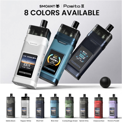 POD-система SMOANT Pasito 3, MATTE BLACK, KL-097-C
