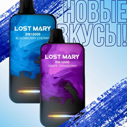 LOST MARY BM16000 затяжек 2% ЛЕДЕНЕЦ КИСЛАЯ ЕЖЕВИКА