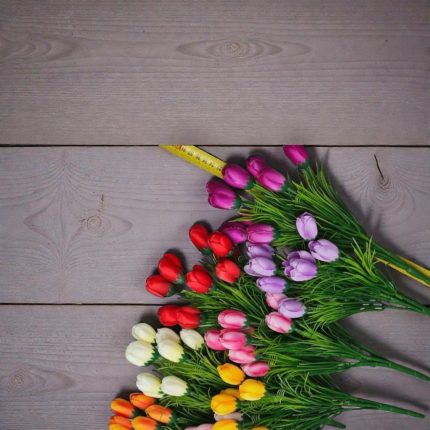 Цветы декоративные 35см,  7 голов