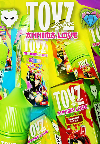TOYZ Cyber & ANNIMA LOVE 7% 30ml жидкость для заправки СМОРОДИНА ГРАНАТ