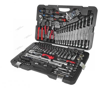 Набор инструментов 1/4"&1/2" 6-гранный (в кейсе) 145 предметов JTC-H145C