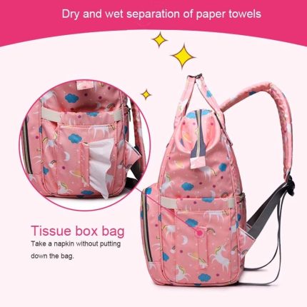 00021074 Сумка-рюкзак для мамы Mummy Bag Единорог