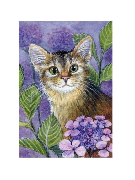 Алмазная мозаика картина стразами Кот, 15х20 см
