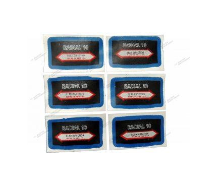 Заплаты радиальные 45х76 мм. X-TRA SEAL 11-708 (набор 20 шт.)