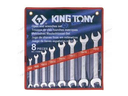 Набор рожковых ключей,  8 предметов  king tony 1108mr