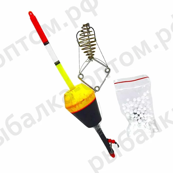 Монтаж готовый для ловли толстолоба Black Orange, мин заказ 10шт/уп., Монтаж готовый для ловли толстолоба Black Orange