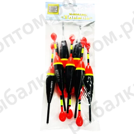 Поплавки "Тополь" упаковка 10 штук, вес 6.0 грама (Арт-ZORI)