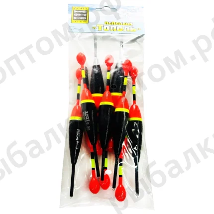 Поплавки "Тополь" упаковка 10 штук, вес 6.0 грама (Арт-ZORI)