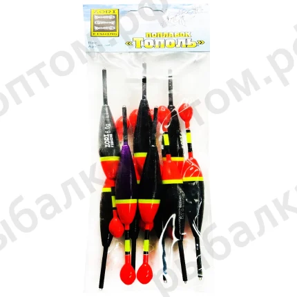 Поплавки "Тополь" упаковка 10 штук, вес 6.0 грама (Арт-ZORI)