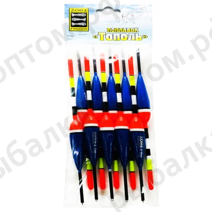 Поплавки "Тополь" упаковка 10 штук, вес 4.0 грама (Арт-ZORI)