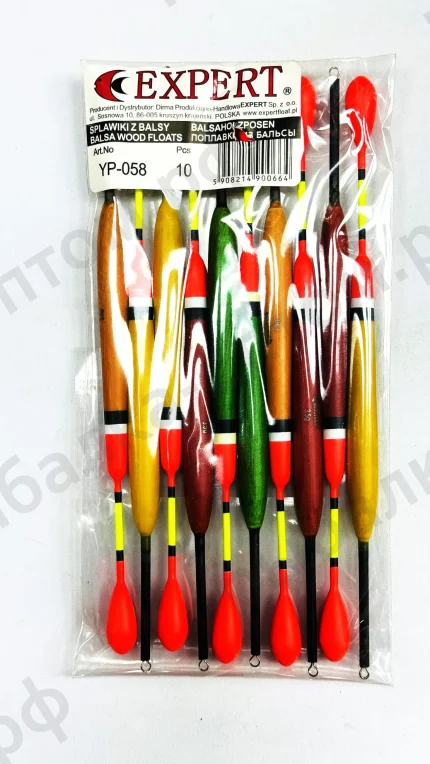 Поплавки EXPERT, из бальсы, вес 3.5 грамма, упаковка 10 штук. (Арт:1070)