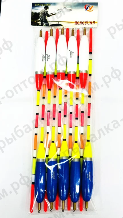 Поплавки "HONGYUAN" 6+3g, упаковка 10 штук. (Арт-1070)