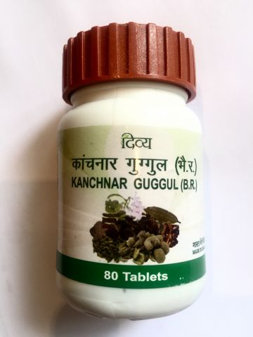 Уценка Канчнар Гуггул Kanchnar guggulu (B.R.) 80 таб Патанджали (Patanjali)