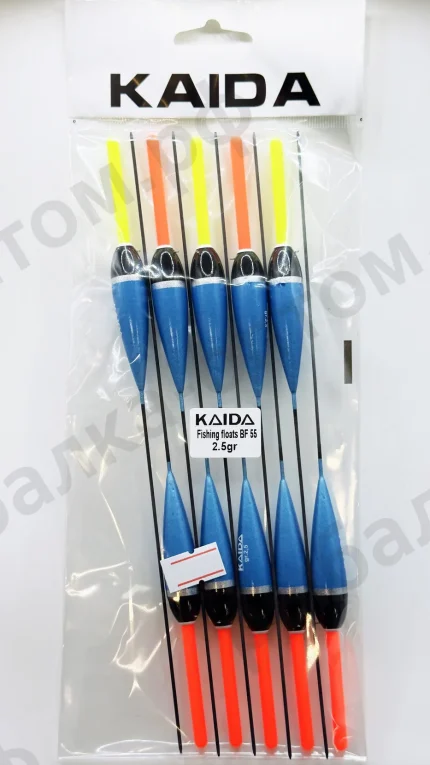 Поплавки KAIDA Fishing Floats BF55  -  2.5gr 10шт/уп.