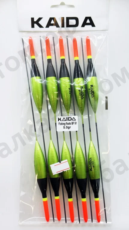 Поплавки KAIDA Fishing Floats BF51 - 5.0gr 10шт/уп.