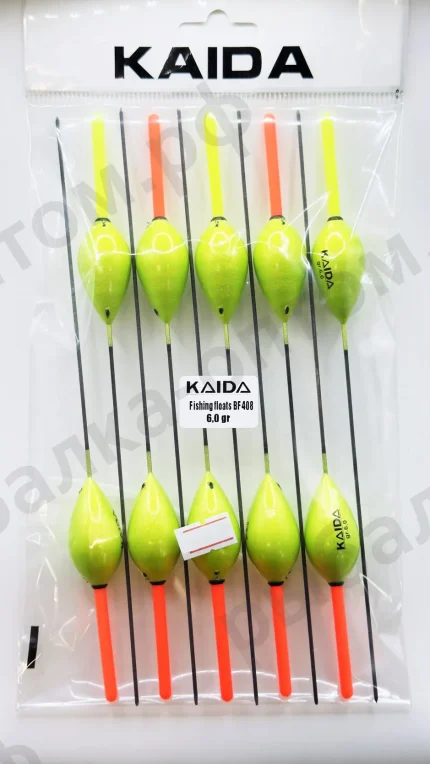Поплавки KAIDA Fishing Floats BF408 - 6.0gr 10шт/уп.