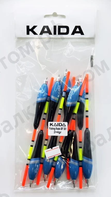 Поплавки KAIDA Fishing Floats BF351 - 2+4gr 10шт/уп.