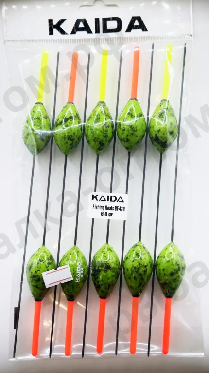 Поплавки KAIDA Fishing Floats BF430 - 6.0gr 10шт/уп.