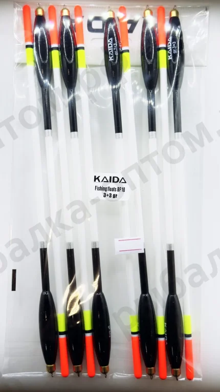 Поплавки KAIDA Fishing Floats BF10 - 3+4gr 10шт/уп.