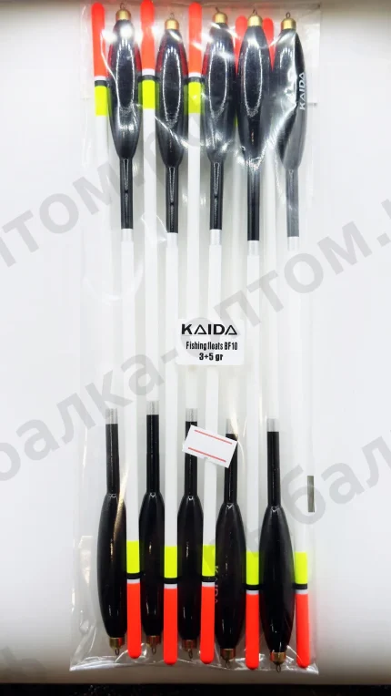 Поплавки KAIDA Fishing Floats BF10 - 3+5gr 10шт/уп.