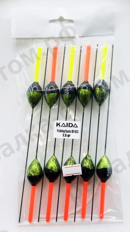 Поплавки KAIDA Fishing Floats BF423 - 2.5gr 10шт/уп.