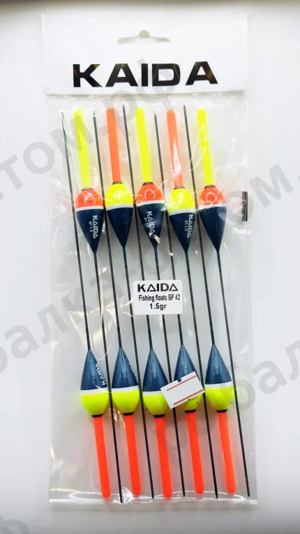 Поплавки KAIDA Fishing Floats BF42 - 1.5gr 10шт/уп.