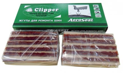 Жгуты коричневые, короткие 102 мм. CLIPPER E280 (набор 50 шт.)